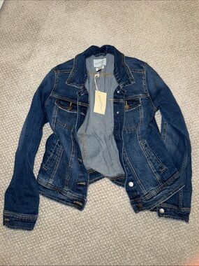 Universal Thread Dark Blue Denim Jean Jacket - Womens NWT